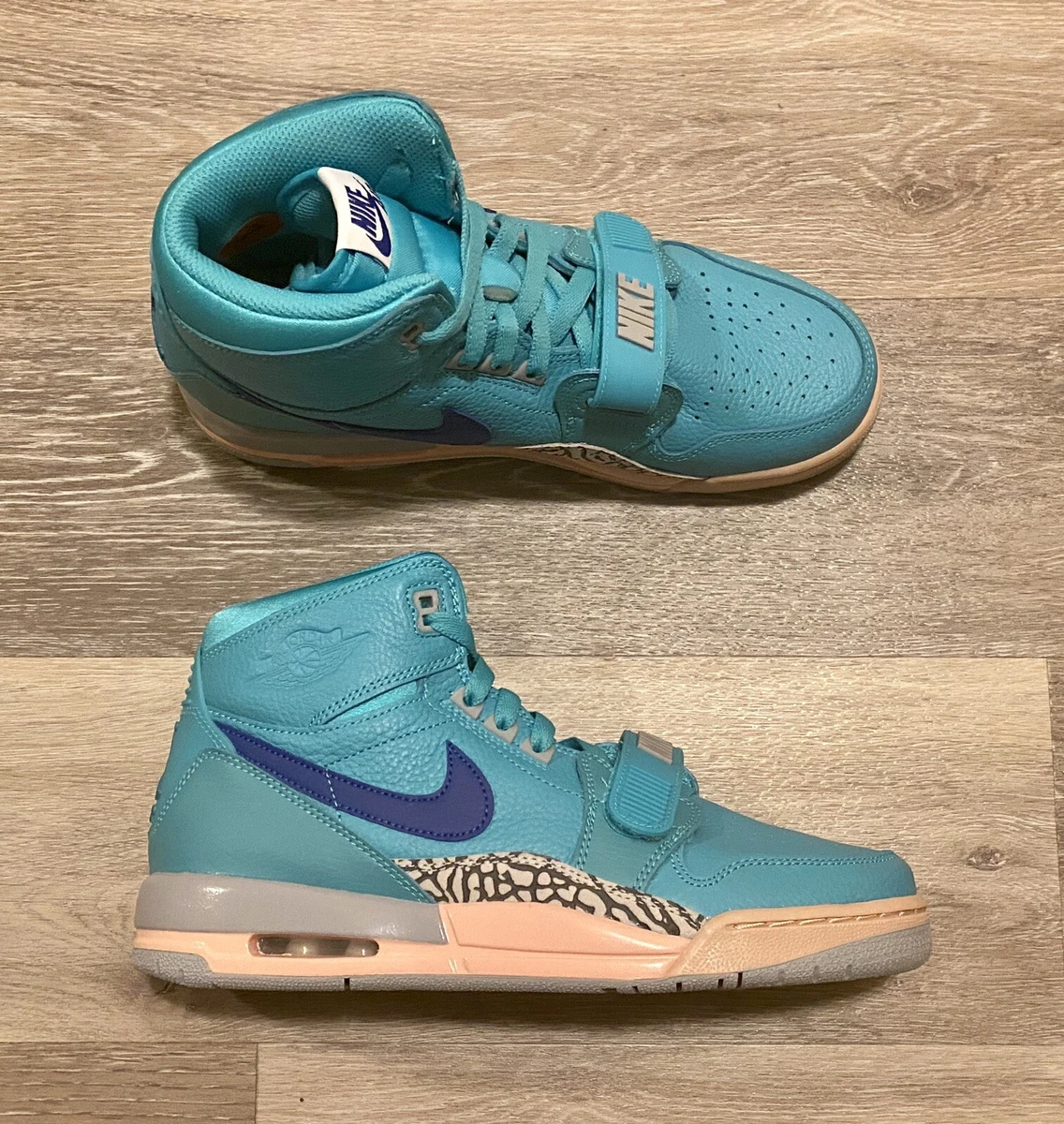 Nike Air Jordan Legacy 312 GS Hyper Jade Teal AT4040-348 Youth 7Y, Women's 8.5
