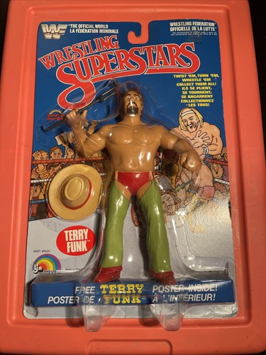 1985 WWF LJN NEW MOC Terry Funk Wrestling Supersta...