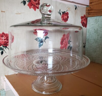 Vintage Wexford Anchor Hocking Cake Stand
