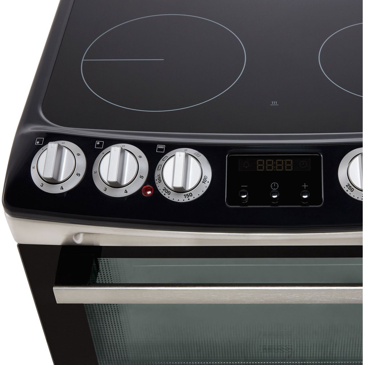 Zanussi ZCV46250XA 55cm Free Standing Electric Cooker with Ceramic Hob