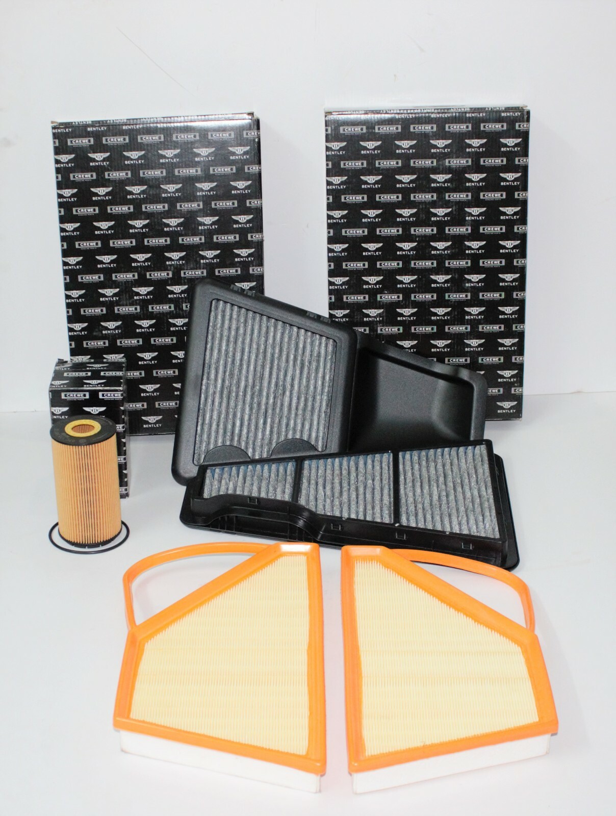 Bentley Continental Gt W12 Service Kit Engine Air Filter Oil Filter Set