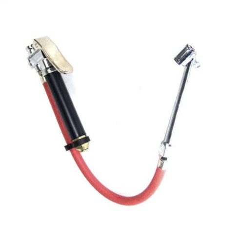 Air Tire Pressure Filler Fill Inflator With Gauge Dual Chuck Compressor Hose 12 Accessories For Auto