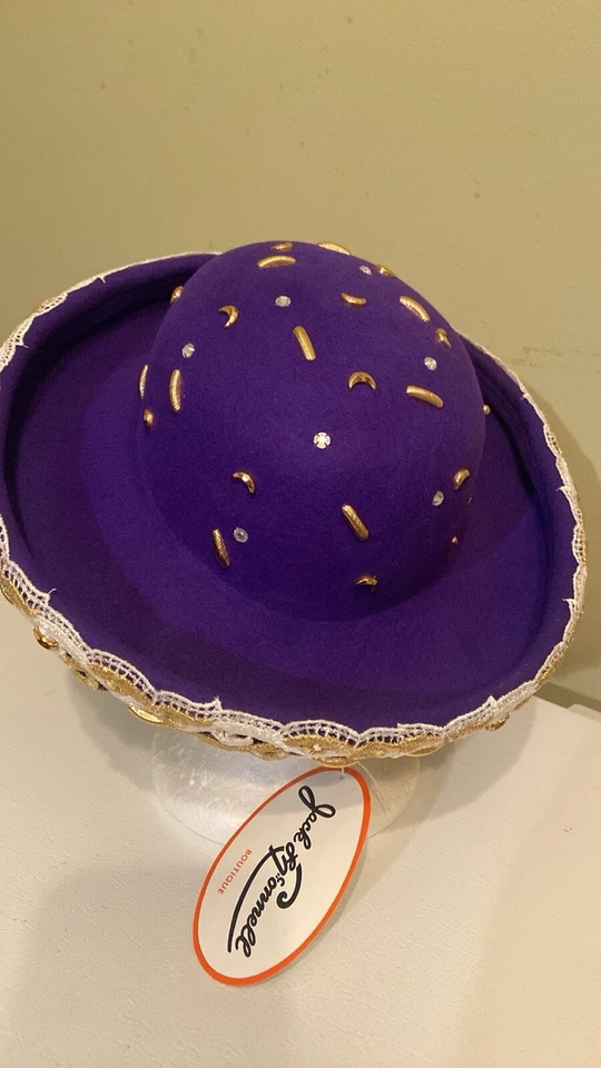 Elegant NWT Dress/Church Hat By Jack McConnell  - Image 3 of 4