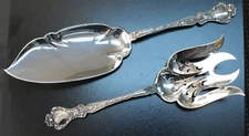 Alvin 2 pc Sterling NUREMBURG Large Fish Serving Set