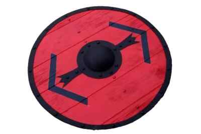 Viking Wooden Shield Battle Ready 24 Inch Knight Heavy Metal Fittings Shield