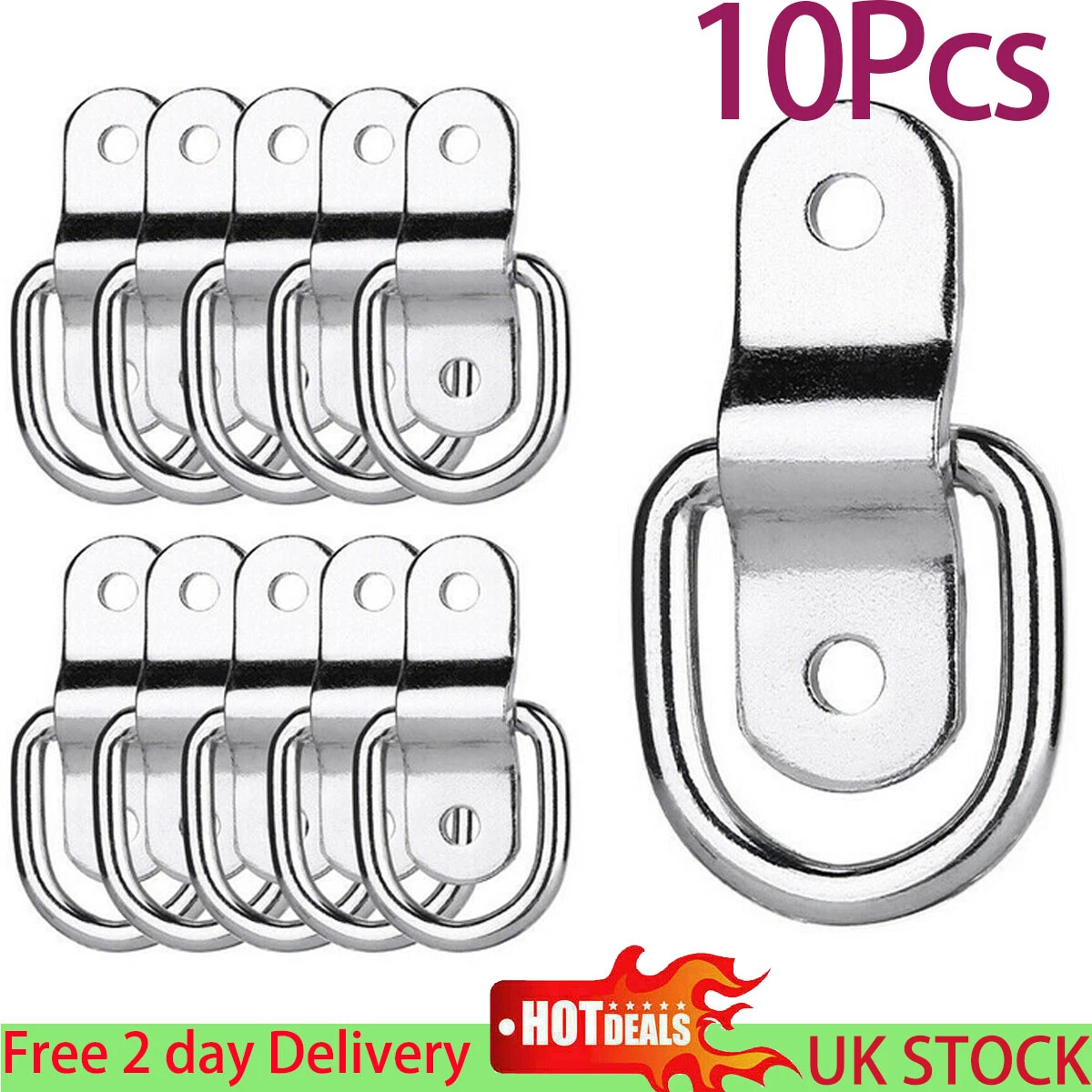 Stainless steel d outlet ring anchor