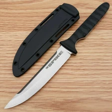 Cold Steel Tokyo Spike Fixed Knife 4" 4116 Steel Blade Black Griv-Ex Handle