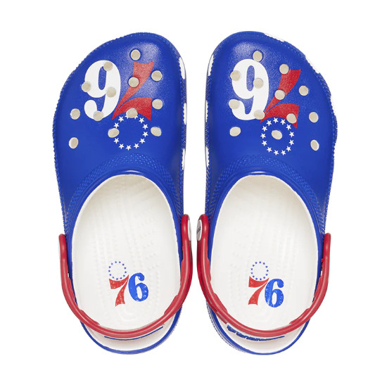 Классические клогги CROCS NBA Philadelphia 76ers, синие- 208901 с ускоренной доставкой