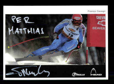 Franco Cavegn Autogrammkarte Original Signiert Ski Alpine +A 175537