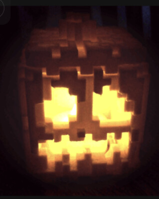 Minecraft Kürbis Elektrisches Teelicht Mini Jack-O -Lanter | Halloween