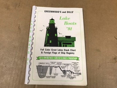 Vintage Greenwood's & Dill's Lake Boats '91 - Full Color Great Lakes Stack Chart