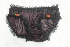A155 2XL/ElasticW.24-42"VtgStyle Purple Nylon Bikini Panties Knickers Underwear