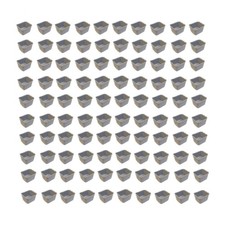 100pk Gray Cage Cups 1 Pint / 16 fl oz Hanging Feed  Water Cups Chicken Poultry