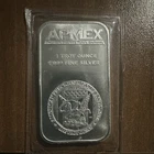 APMEX 1 Troy Ounce .999 Fine Silver Bar Bullion - Total Content 1 Troy Oz