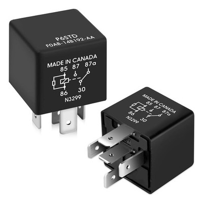 2 Pcs P6SDT FOAB-14B192-AA Relay - 12VDC 40A 5 Pins, Fit for Ford 2Pcs 
