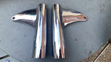 Vintage original Triumph pre unit front fork cover Headlamp ear brackets T120