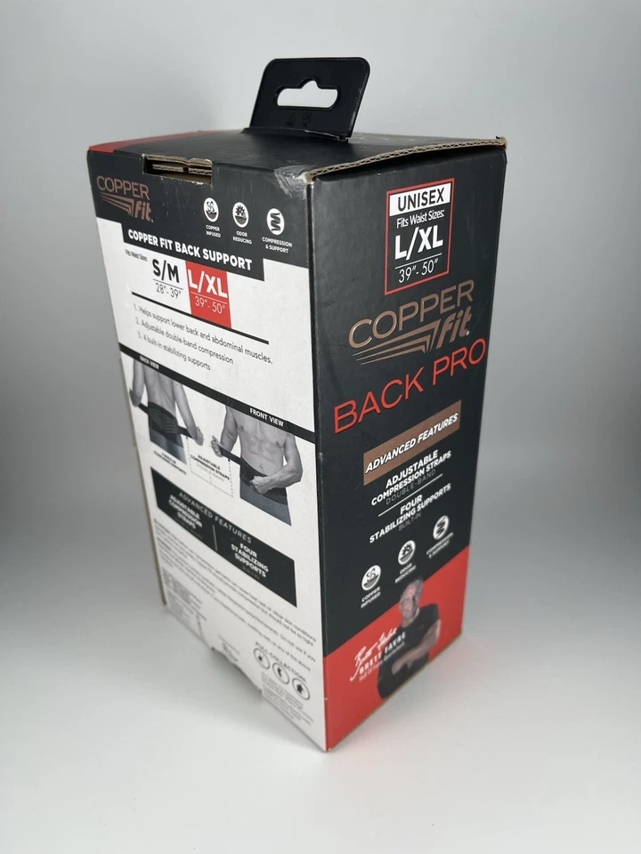 Copper Fit Black Back Pro 压缩和支持可调节肩带 L /XL 开箱 — 第 2/4 张图片