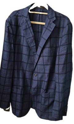 WINDSOR edles leichtes Leinen Sakko (84%) Gr. 50 / 52 L italienisches Tuch TOP!