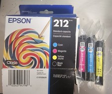 Epson 212 Standard-Capacity Color  NO BLACK Ink Cartridge. EXP 04/28