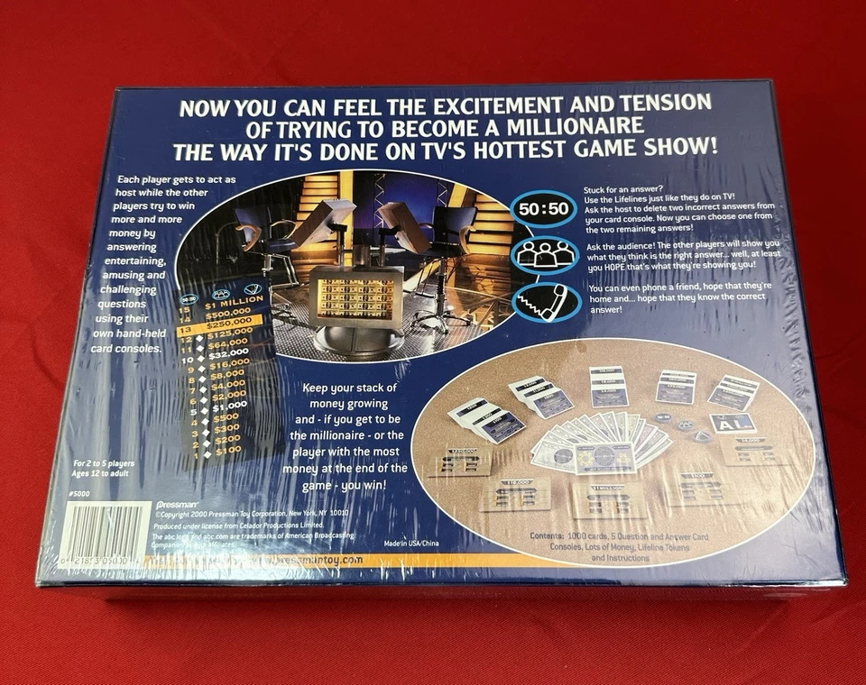 NEW Who Wants To Be A Millionaire Board Game ABC Game Show Pressman Howie Mandel - Image 2 of 2