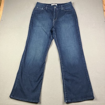 Levis Women s 512 Bootcut Jeans Size 16 S/C Perfectly Slimming Blue Denim