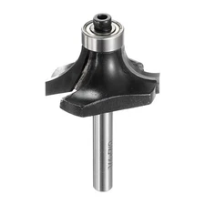 Roundover Router Bit 1/4" Shank 7/16" Radius Rounding Over Bits with Bearing