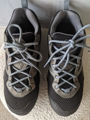 DANNER Springfield Women s 3  Low Work Shoes Gray/ Blue Composite Toe