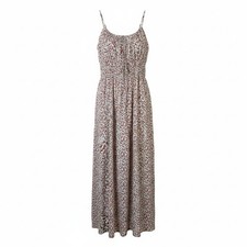 Abercrombie & Fitch Women White Dress XXLT Ditzy Floral Maxi Empire Waist Party