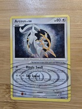 Pokémon TCG Arceus Lv.100 AR5 Platinum Holo Rare LP/MP Condition