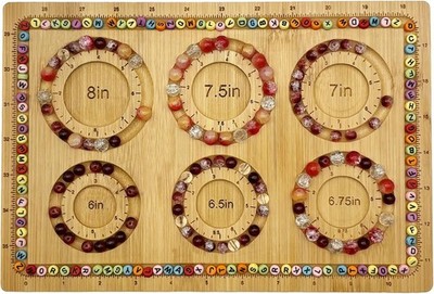 Bead Boards for Jewelry Making Bamboo Beading Board for Jewelry Bracelet Maki...