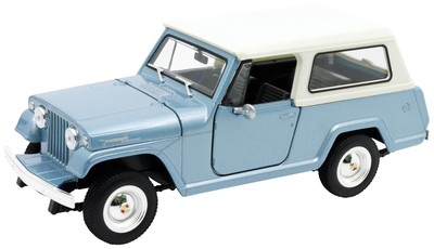 Welly 1/24 Jeepster Commando Station Wagon (1967) Blue - Finished Model_