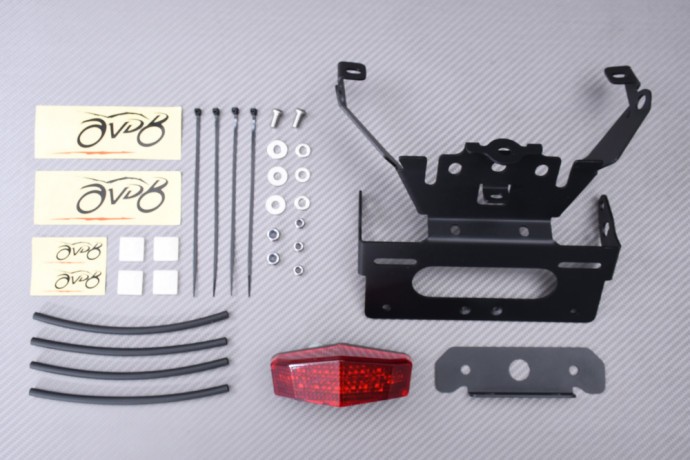 Support Plaque AVDB G310GS avec Feu LED Rouge Étanche pour Rénovation Arrière Moto