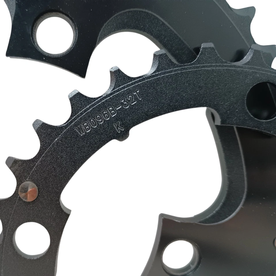 FSA 10 Speed 4 bolt 44T 32T Chainring Set Black alloy - Image 2 of 4