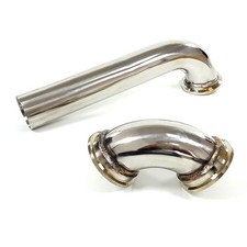 Stainless Steel Elbow Inlet+Outlet Pipe Adaptor For MVR44 44mm Wastegate Only
