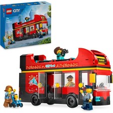 Lego City - Autobus turistico rosso a due piani - Lego 60407 con Veicolo in Stil