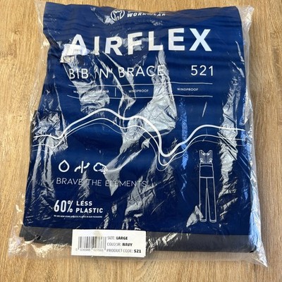 Air flex Bib N Brace Fort workwear/Fishing Accessory Size L  Navy new l@@k!!