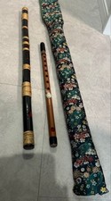 Brandless Bamboo Flute Festival Model 61cm Case Included Vintage