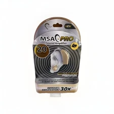 New MSA Pro Rechargeable Sound Hearing Amplifier Beige Hearing Aid