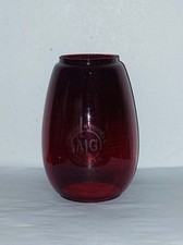 VERRE LAMPE TEMPETE ROUGE ALG PIREX