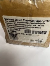 Varitronics Standard Direct Thermal DTP Printer Paper Y3209 Blue On White