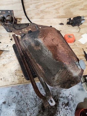 1949 CO-OP E3 Tractor Front Hydraulic Tank (Appears To Have Had A 2nd Port Added