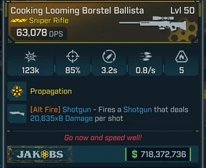 Borderlands 4 • MODDED Gun • Borstel Ballista • 63k DPS • PS PC XB