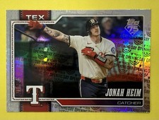 2026 Topps Series 1 Celebration ~ Jonah Heim #78 ~ Opening Day Foil ~ Rangers
