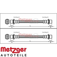 2X Bremsschlauch Metzger 4111421 2 BremsschläUche Rechts Links Hinten