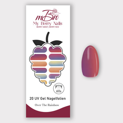 UV Nagelfolien Nail Wraps myBerryNails UV Gel verschiedene Farben Selbstklebend