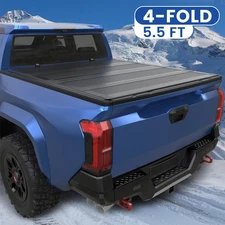 5.5FT FRP Low Pro Hard Tonneau Cover For 2021-2025 Ford F150 F-150 4-Fold