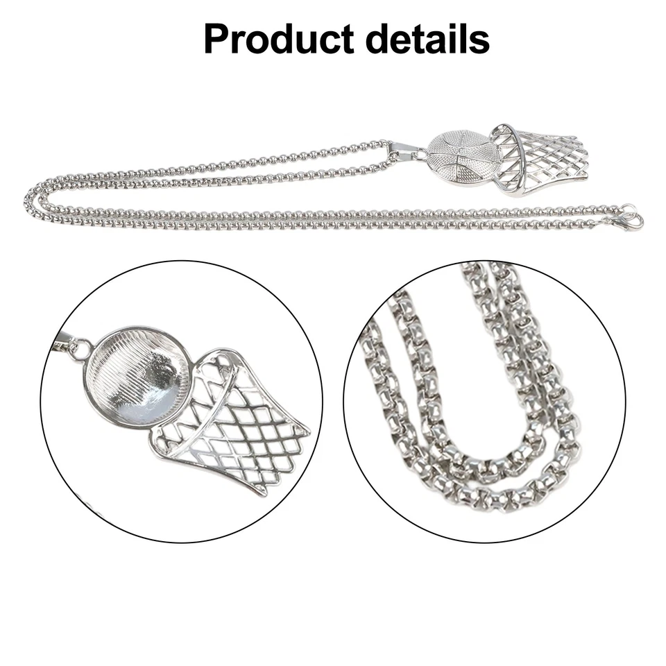 Collana Personalizzata Ciondolo Basket Trendy per Appassionati Hip Hop - Immagine 3 di 4