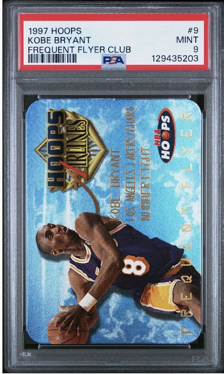 1997 NBA Hoops Frequent Flyer Club Kobe Bryant PSA 9 MINT Fresh Grade