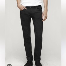 rag & bone Archive Black Selvedge Raw Denim J...