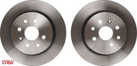 2X Bremsscheibe TRW DF2772 2 Bremsscheiben Hinterachse Hinten FüR Opel